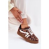 Boto Womens Platform Sneakers Leopard Brown Totter | Shoptok.si