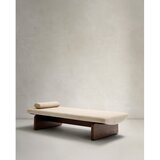 Kave Home Bež/u tamnoj prirodnoj boji ležaljka od šenila (promjenjiva) Topaz – | shoptok.hr