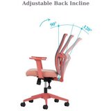 Hanah home Kancelarijska stolica Lumbar 108 Salmon | ePonuda.com