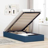  Otomanski okvir kreveta bez madraca plavi 90x200 cm od tkanine | shoptok.hr