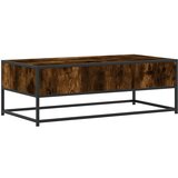 vidaXL Stolić za kavu boja hrasta 100 x 50 x 35 cm od drva i metala | shoptok.hr