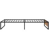 Posteljni okvir črn kovinski 100x200 cm, (20606505) | Shoptok.si