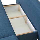 MID.YOU ZOFA S POSTELJNO FUNKCIJO, modra tekstil | Shoptok.si