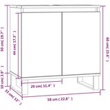  Kupaonski ormarić boja hrasta 58x33x60 cm konstruirano drvo | shoptok.hr
