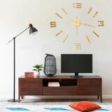 vidaXL 3D zidni sat moderni dizajn 100 cm XXL zlatni | shoptok.hr