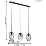Eglo visilica 3XE27 newtown 49478 | ePonuda.com