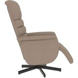  Naslonjač od umjetne kože s osloncem za noge boja cappuccina | shoptok.hr