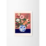 The Poster Club Plakat 30x40 cm Flowers on Blue Table – | Shoptok.si