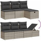  8-dijelni set vrtnih sofa od poliratana s jastucima svjetlosivi | shoptok.hr