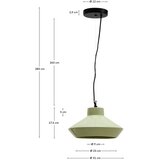 Kave Home Svijetlo zelena viseća svjetiljka s keramičkim sjenilom ø 31 cm Portol – | shoptok.hr