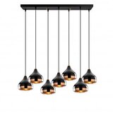 Opviq Vislica YILDO XXL, crna, metal , 88 x 36 cm, visina 112 cm, promjer cjenila 17 cm, visina 16 cm, podesiva visina, 7 X E27 40 W, Yıldo - 6894 Cijene