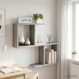  Polica na zidu Siva Sonoma 60 x 12 x 50,5 cm Konstruirano drvo Cijene