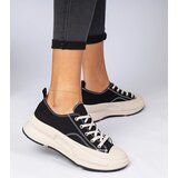 Gemre Black women's fabric sneakers Katerin | Shoptok.si
