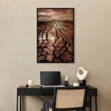  Slika - Drought (1 Part) Vertical 40x60 U crnom drvenom okviru | shoptok.hr