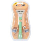 X EPIL Silky Smooth - Ženska britvica z zamenljivo glavo (4 rezila) Cene