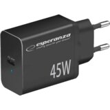  USB punjač Type-C ESPERANZA QUICK POWER CHARGER 45W USB-C PD 45W BLACK, EZC108K | Eponuda.ba