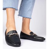 D/CEO marka niezdefiniowana Black elegant moccasins with gold decoration and rhinestones Kalisa | ePonuda.com
