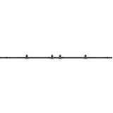 vidaXL Pribor za klizna vrata 183 cm čelični crni | shoptok.hr