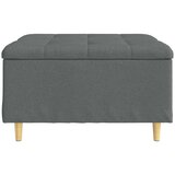  Stolica s dugmadi s jastukom Tamno siva 80 x 80 x 45 cm tkanina | shoptok.hr