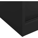 vidaXL Pisarniška omara z drsnimi vrati antracitna 90x40x90 cm jeklo | Shoptok.si
