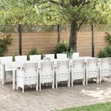  Vrtni set za objed 13 pcs Bijelo Polt ratan | shoptok.hr