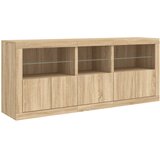  Komoda s LED svjetlima boja hrasta sonome 162 x 37 x 67 cm | shoptok.hr