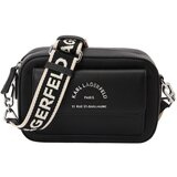 Karl Lagerfeld Torba za čez ramo črna / bela | Shoptok.si