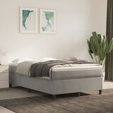  Okvir za krevet s oprugom svjetlosivi 120 x 200 cm baršunasti | Eponuda.com