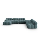 Micadoni Home modrozelena žametna sedežna garnitura 379 cm bellis – | Shoptok.si