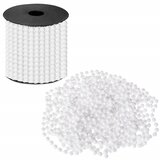 Lanac s perlicama 7 mm – bijeli, 10 m | shoptok.hr