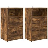  Posteljne mize s predalom 2 pcs Dimljeni oreh 40 x 30 x 467 cm, (5000091611) | Shoptok.si