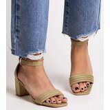 D/CEO Black sandals on a block heel Millo | Shoptok.si