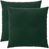  Presvlaka za jastuk 2 pcs HEERLEN Tamnozelena 65 x 65 cm Baršun | shoptok.hr