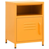Maison Chic Dvo delni komplet Nočne omarice - Nočne mize gorčično rumene 35x35x51 cm jeklo, (21687187) Cene