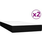  S oprugama i madracem crni 200x200 cm od tkanine | shoptok.hr
