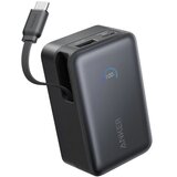 Anker Nano Powerbank 45W 10.000mAh črna, 1x USB-C izhod, 1x USB-A izhod USB-C integriran retraktabilni kabel | Shoptok.si