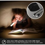 BRILONER 7474-015 - LED prigušiva, punjiva spoljašnja stona lampa LED/7W/5V 3000K crna | Eponuda.com