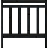  Uzglavlje za krevet crno 81 x 4 x 100 cm od masivne borovine | shoptok.hr