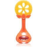 BabyOno Have Fun Teether grizalo z ropotuljico Juicy Orange 1 kos Cene