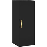 Maison Chic Stenska omarica - Zidna omarica črna 34,5x34x90 cm iu465, (22063631) | Shoptok.si