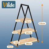 Vilde troslojni stalak za postrežbo iz bambusa 53 cm – 3 ravni | Shoptok.si