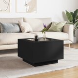  Stolić za kavu s LED crni 60 x 60 x 40 cm konstruirano drvo | shoptok.hr