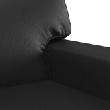  3-dijelni set sofa s jastucima crna od umjetne kože | shoptok.hr