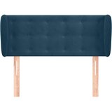 Uzglavlje s ušima tamnoplavo 93x23x78/88 cm baršunasto | shoptok.hr