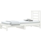  Izvlečna dnevna postelja bela 2x(90x190) cm trdna borovina, (21073701) | Shoptok.si