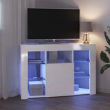 Kotna LED TV omarica Visoki sijaj bela 104 x 40 x 68 cm, (5000092103) | Shoptok.si