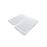 Havai - White White Acrylic Bathmat Set (3 Pieces)