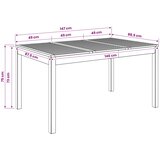  Stol za večeru u vrtu Prirodna 147 x 88,5 x 75 cm | shoptok.hr
