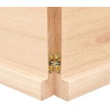  Stenska polica 200x30x(2-4) cm neobdelana trdna hrast | Shoptok.si