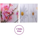  Sklopiva sobna pregrada s uzorkom cvijeća 160 x 170 cm | shoptok.hr